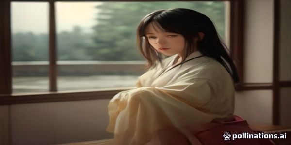 白虎自慰健康科普直播预告画面，专家在温馨演播室内分享专业知识，背景柔和粉色调